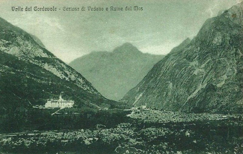 6) Valle del Cordevole - Certosa di Vedana e Ruine del Mas - anno 1916.jpg