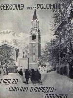 2d) Rarissimo orario della Ferrovia Dolomiti del 4 Ottobre 1925 con la pubblicità di Cortina d'Ampezzo..jpg