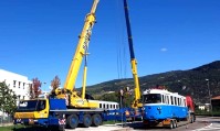100) Il 'Treno delle Dolomiti' lascia Trento e torna a casa. Il Comune di Cortina lo riacquista per 70mila euro..jpg