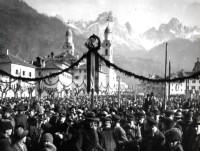 4b) Agordo - Inaugurazione  della ferrovia Bribano-Agordo il 9 Gennaio 1925..jpg