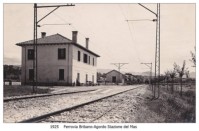 07 1925 Ferrovia Bribano-Agordo Stazione del Mas vista verso Sud..jpg
