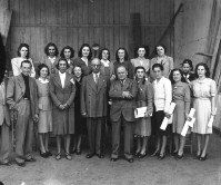 9) Staff impiegatizio Olga Locatelli uff segreteria 3 partendo da ds in basso; 2 in basso da ds Piera Bertuzzi della contabilità;in alto 2 da sn Valentina Camisana;3 da sn in basso Olga Bordon pers.jpg