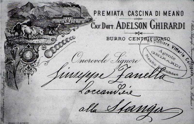 44) Giuseppe Zanella forniva il burro di malga alla cascina di Meano, che pure l produceva  usando macchinari all'avanguardia per quel tempo.jpg