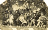 12-Minatori di Muiach (S. Gregorio nelle Alpi) in posa scherzosa. 1912..jpg