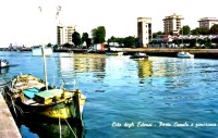 46) Lido degli Estensi - Porto canale e panorama, anni '60..jpg