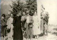 2) Festa di San Felice anno 1958, organizzatore Gino maorin - La Melia (sorella della Angelina Ren) prima a ds vicino a zia Silvia.JPG