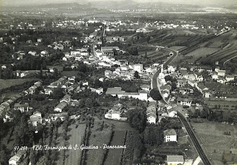 65-FORMEGAN di santa giustina-panorama cartolina viaggiata 1968.jpg