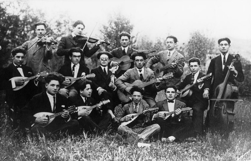 86) Allievi della Scuola di Musica di Santa Giustina. 1925..jpg