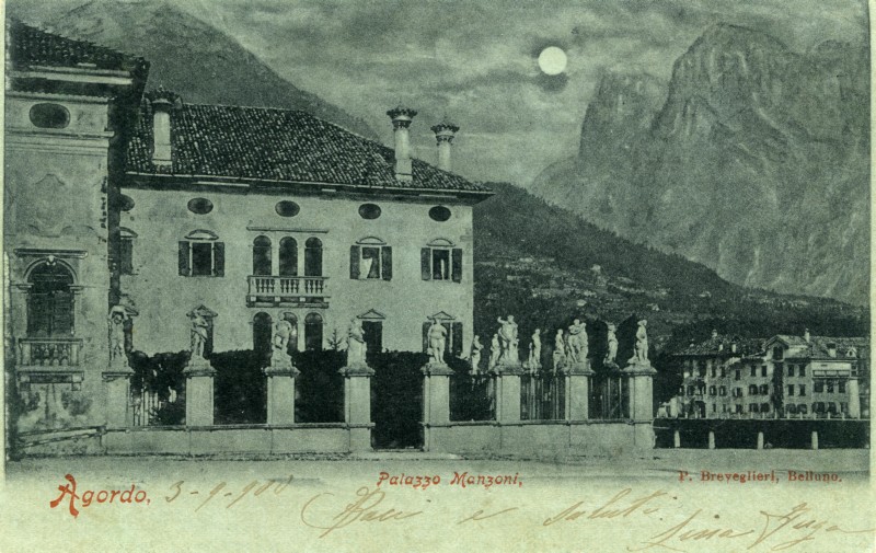 40) Agordo, Palazzo Manzoni - anno 1900.jpg