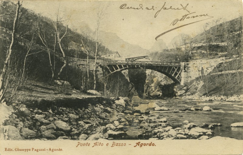 52) Ponte Alto e Basso - Agordo anno 1906.jpg