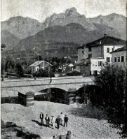 35a-Santa Giustina bellubnese, torrente Veses e monte Pizzocco anni '40.jpg