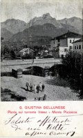 35b-Santa Giustina bellubnese, torrente Veses e monte Pizzocco anni '40.jpg