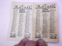 65) 66) Calendario della Pia Opera di Don Primo dell'anno 1954. da Gennaio a Giugno..jpg