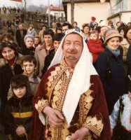 57- De Bastiani Attilio (Tilio Mas) alla festa del carnevale a San Gregorio fine anni '70.jpg