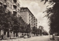 28) Primi anni '60 via Foppa, angolo via Stendhal - Qua gli alberi si sono salvati, da Bolivar a Washinghton rasati..jpg