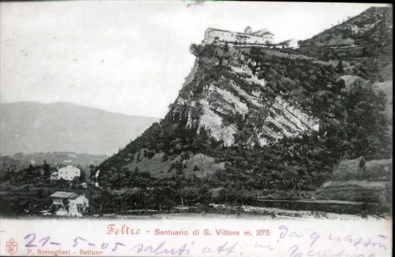 113b) Santuario dei santi Vittore e Corona - cartolina viaggiata nel 1905 ..jpg