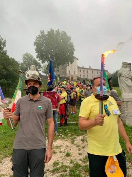 120) quattordicesimo Cammino dal Santuario di San Vittore alla Madonnina di Cima Grappa. 31 Luglio 2021..jpg